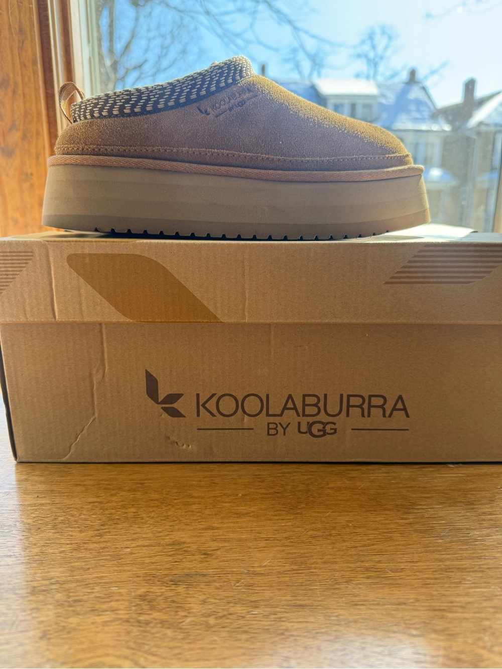 Koolaburra Woman’s Brown Suede Slip-On Platform Clog